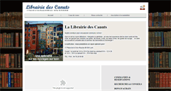 Desktop Screenshot of librairiedescanuts.com